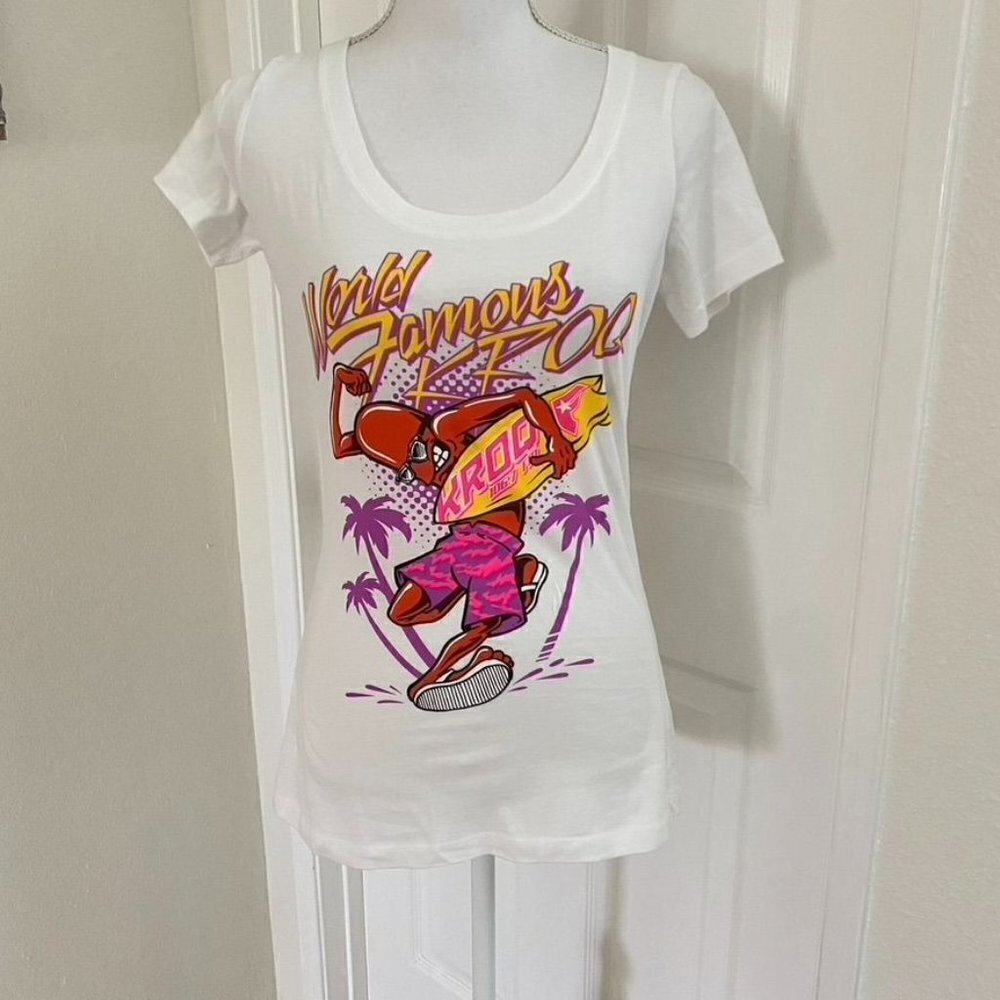 Festival 2014 T-Shirt KROQ Weenie Roast Women's Slim Fit Med Scoop Neck  B4